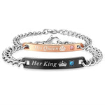 Her King His Queen Couple Bracelets